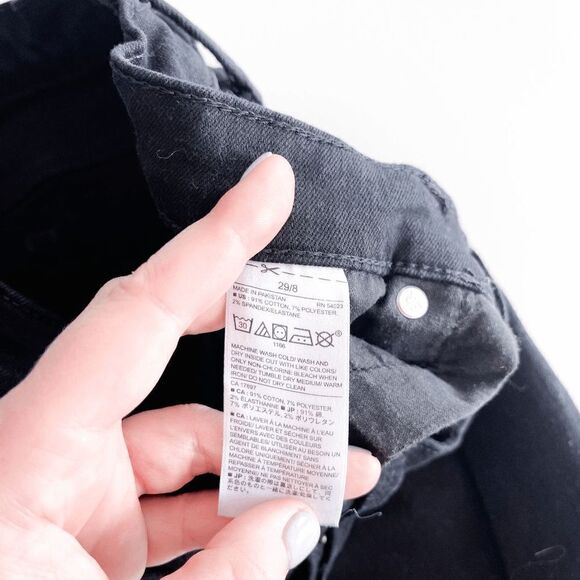 Banana Republic Women's Skinny Fit Denim Jeans Fade Resist Black Wash Size 29 - Picture 7 of 10